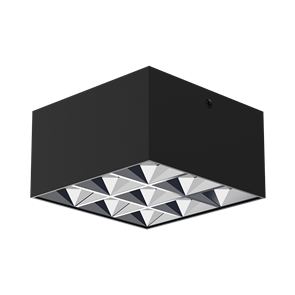 Black 9-head Square Linear Light